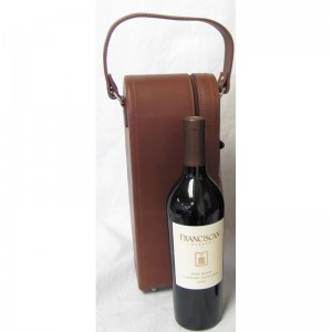 AmeriLeather Leather Single Wine Case Holder AMRL1123
